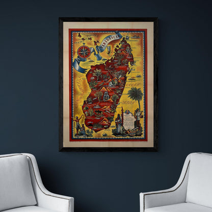 Madagascar Map - Tranchant