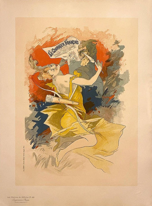 Original Maitres de L'Affiche Poster PL 49 - Le Courier Francais  by Jules Cheret