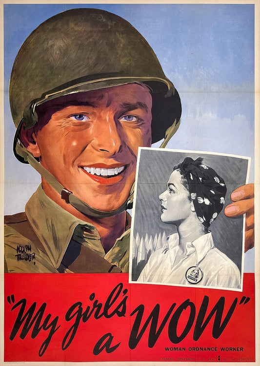 Original Vintage My Girl's A WOW Poster by Adolf Treidler