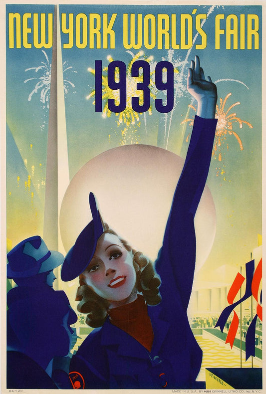Original Vintage Poster for New York World's Fair 1939 by Staehle in large format