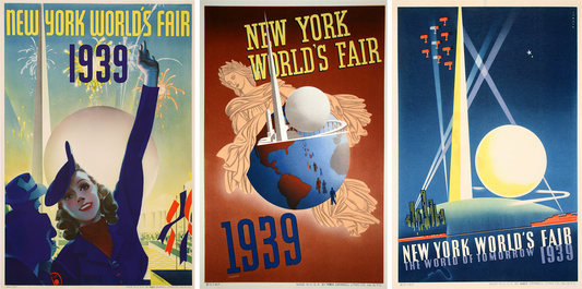 New York World's Fair Set of Three
