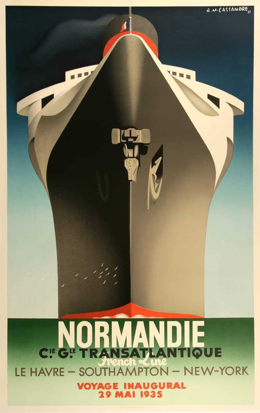 Original A.M. Cassandre Poster Bonal Liquor 1935