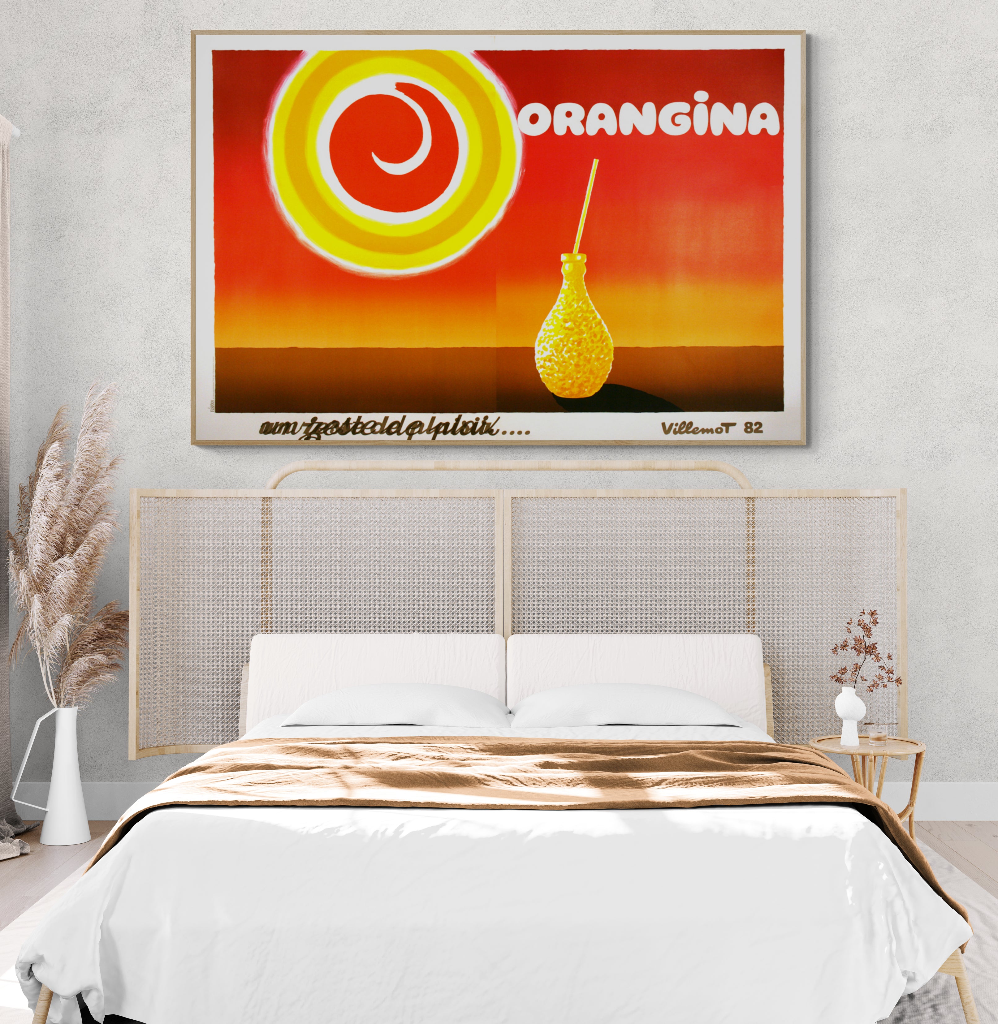 Orangina Sun Original Vintage Poster 1982 Original by Bernard Villemot