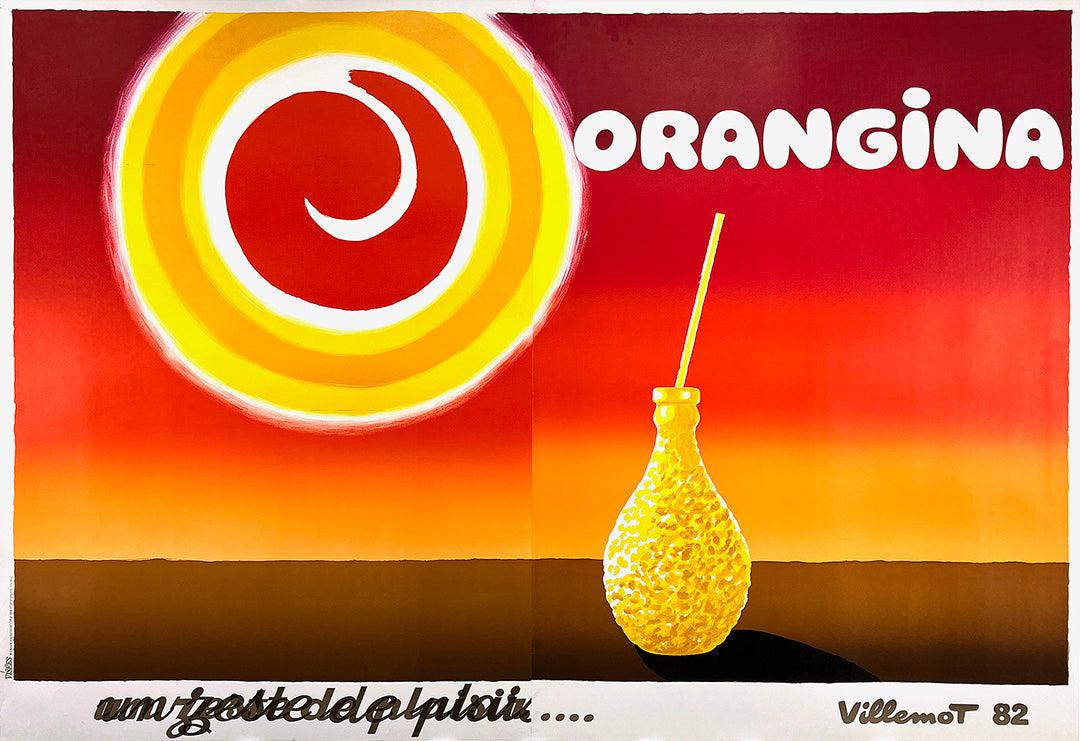 Orangina Sun Original Vintage Poster 1982 by Bernard Villemot