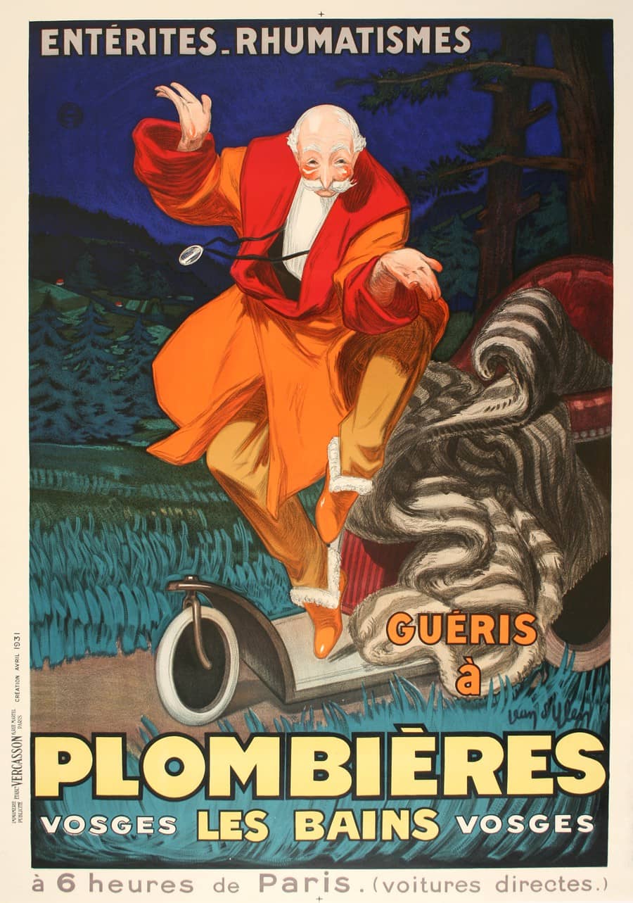 Plombieres Les Bain 1931 Original French Poster by Jean D'Ylen