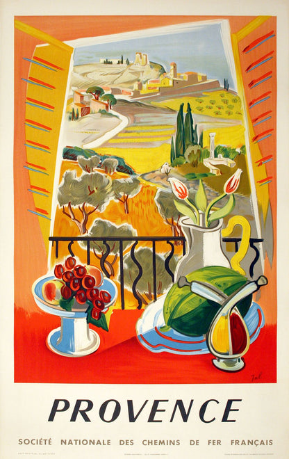 Original French Poster 1945 by Jal - Provence SNCF