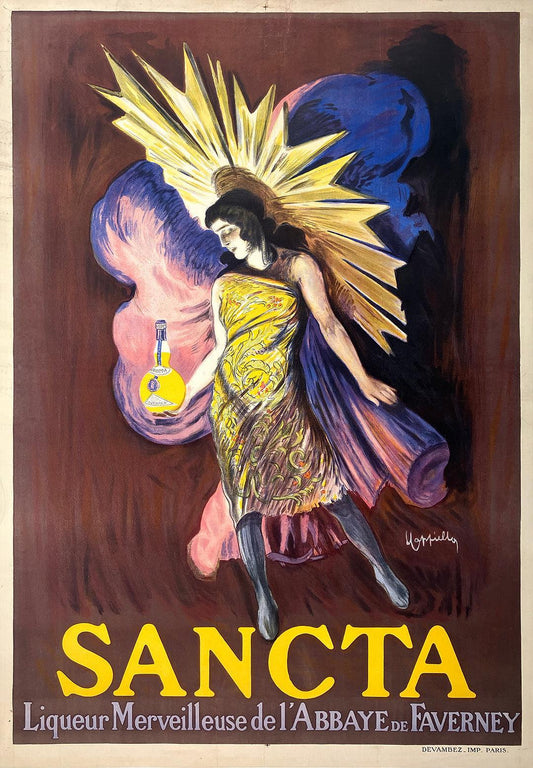 Original Vintage Leonetto Cappiello Poster - Sacta 1925 Rare