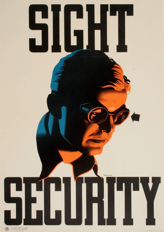 Original Sight Security 1944 WWII Poster by Stanley Ekman