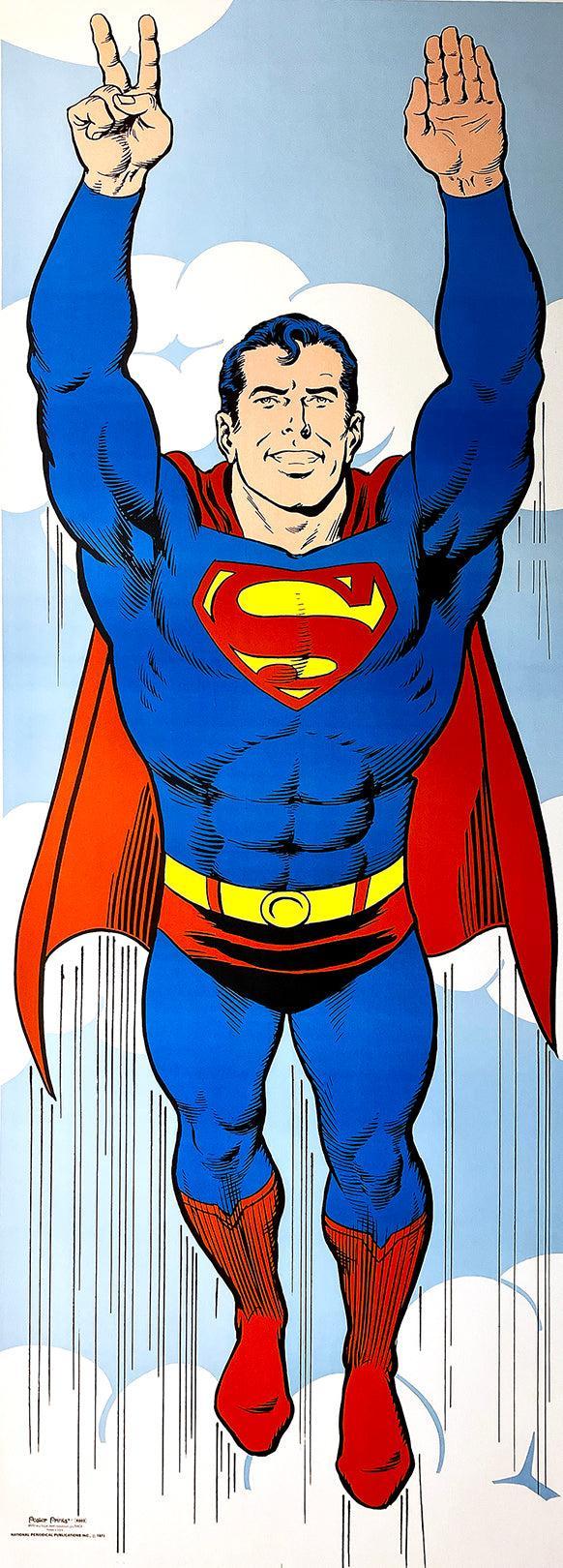 Original Vintage Superman 1971 Poster by Curt Swan