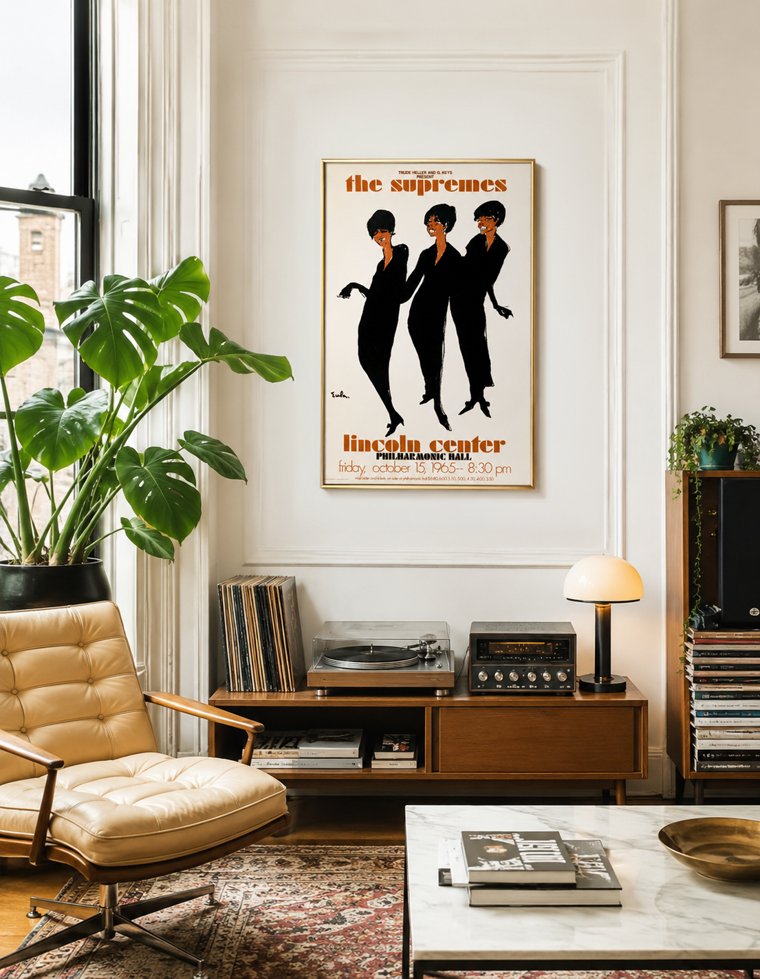 The Supremes at Lincoln Center Original Vintage Poster 1965 by Joe