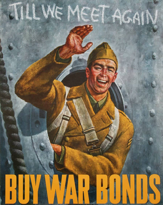 Original World War II Poster - Till We Meet Again by Joseph Hirsch C1942
