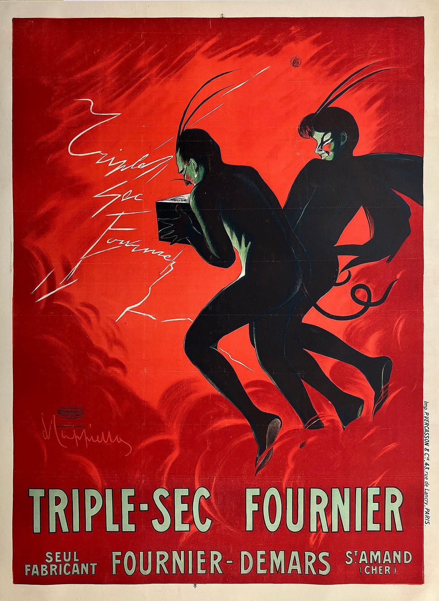 Original Vintage Poster by Leonetto Cappiiello - Triple-Sec Fournier 1907