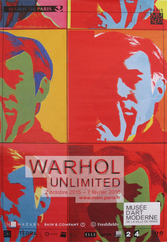 Original Andy Warhol Exhibition Poster 2015 French Unlimited