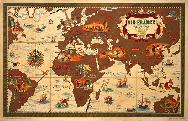Air-France-Map-Brown-D-