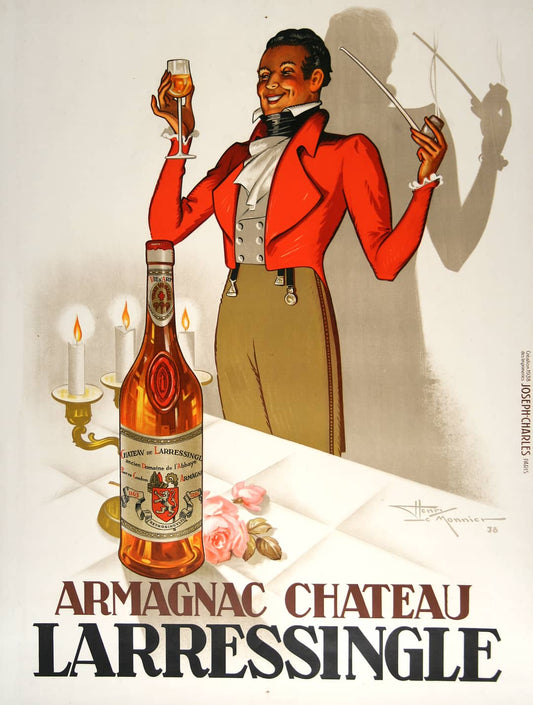Original Vintage L'Arresingle Armagnac Poster by Henri LeMonnier 1938