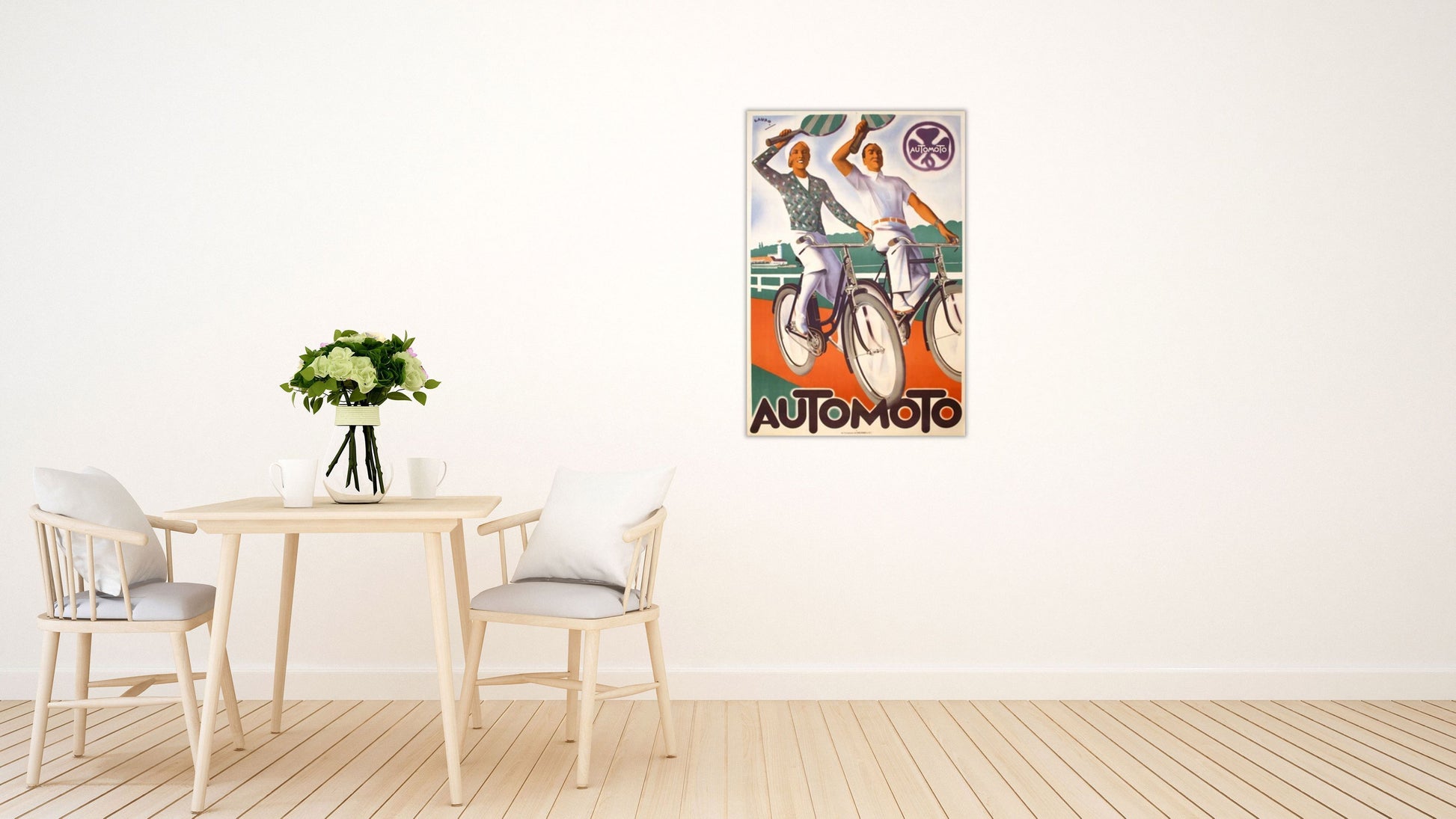 Automoto - Tennis Players-Poster-The Ross Art Group