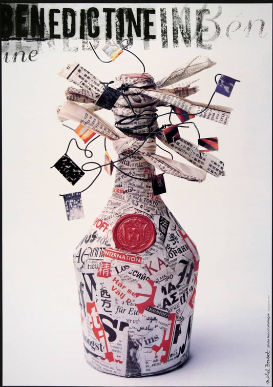 Original Benedictine Liqueur Poster c1990 by Bouvet