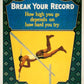 Original Mather Work Incentive Poster 1927 - Break Your Record - Pole Vault