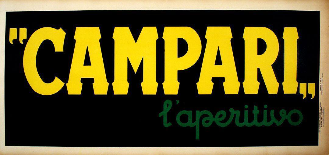 Original Campari L'Aperitivo Banner by Leonetto Cappiello 1921
