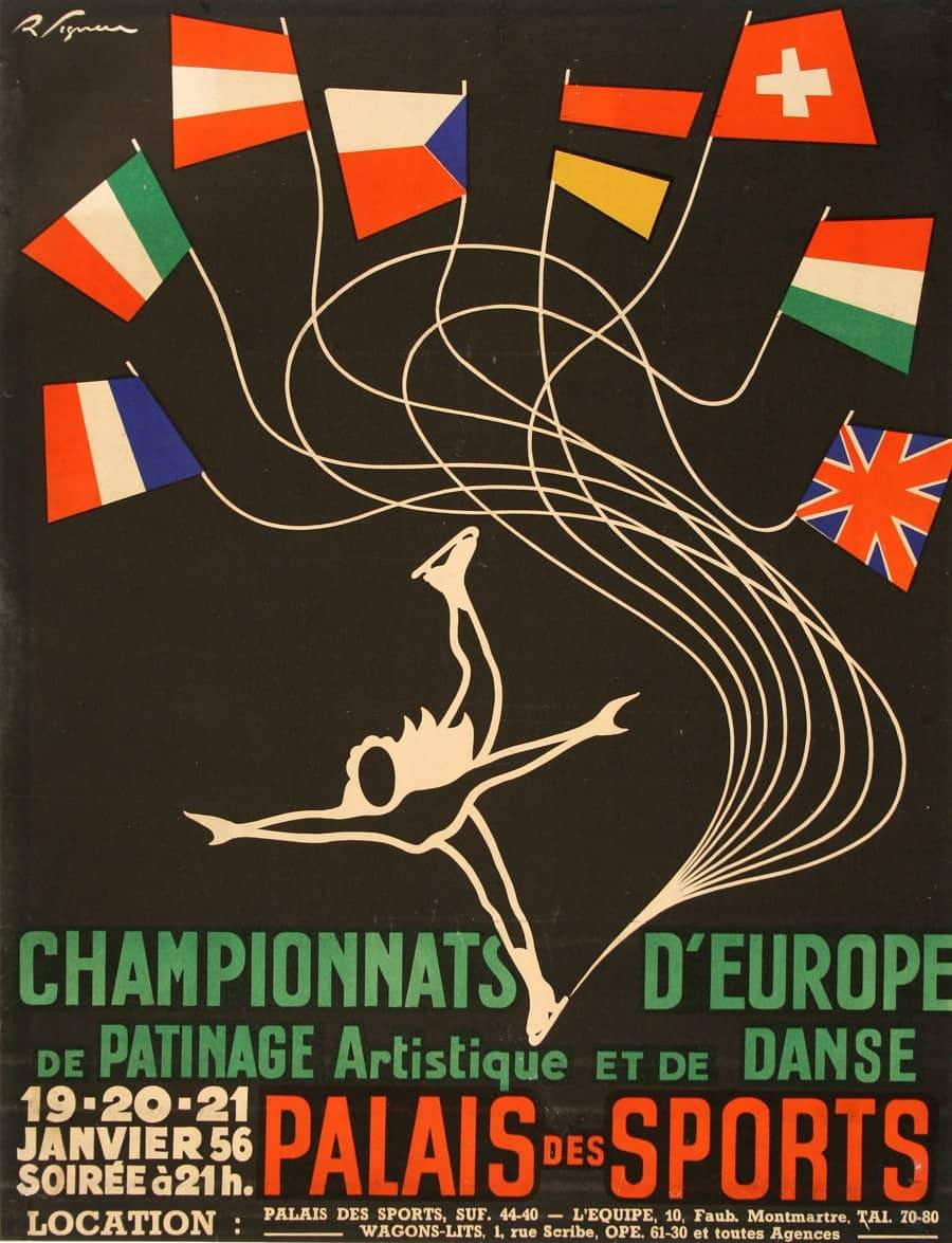 Championnats D'Europe De Patinage-Poster-The Ross Art Group