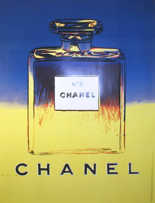 Andy Warhol Original Vintage Chanel No.5 Perfume Poster 1997
