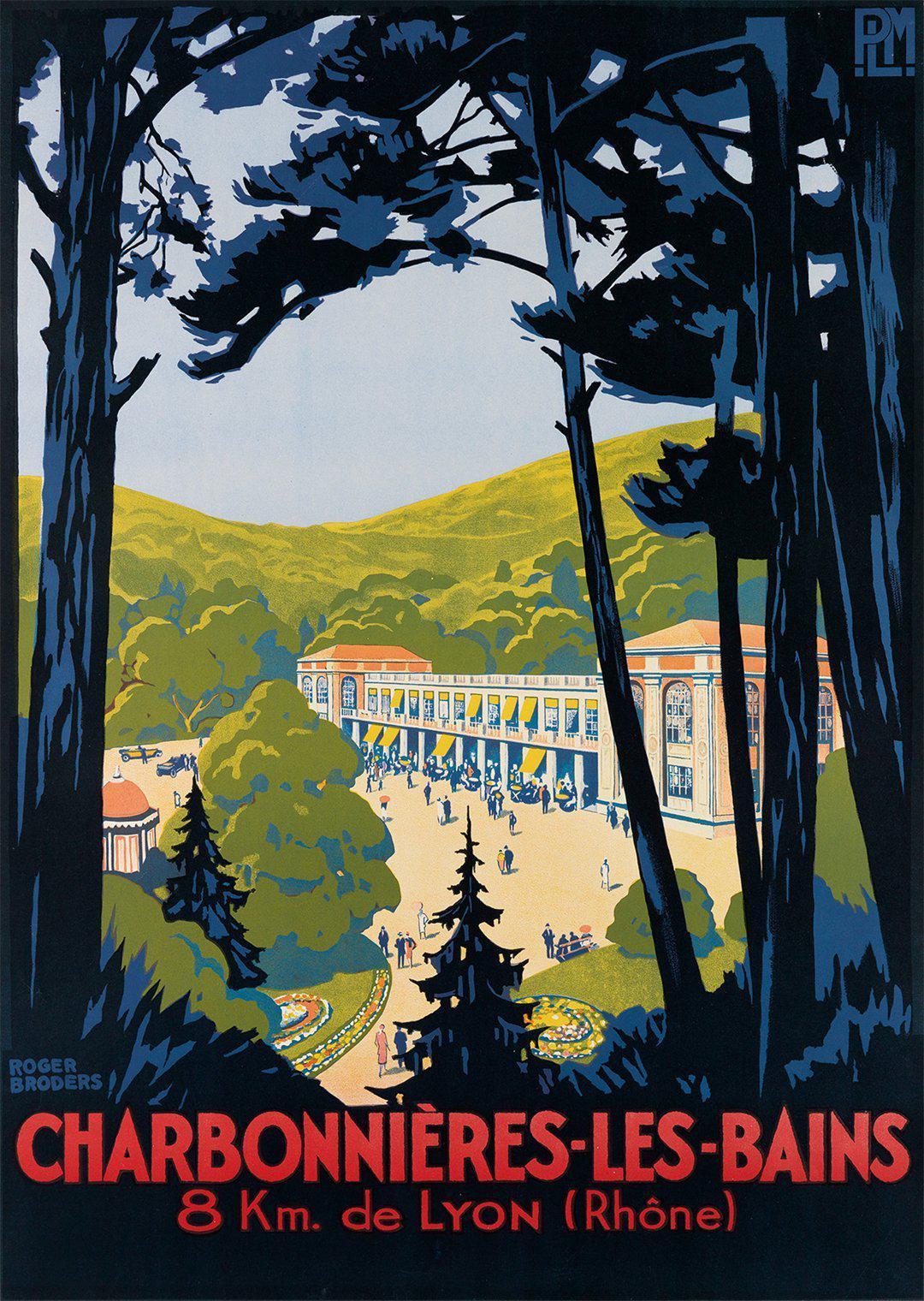 Roger Broders Charbonieres Les Bains Original Poster c1927