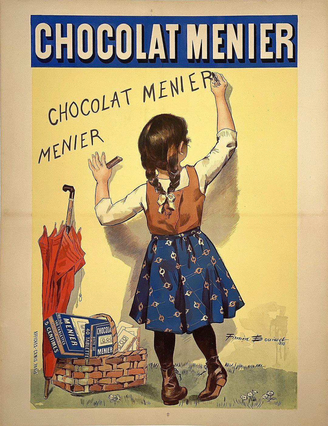Original Chocolat Menier Poster by Firimin Bouisset 1893