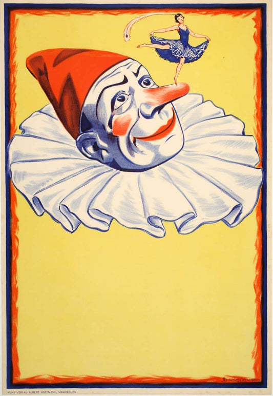 Clown Poster c1930's - French Original