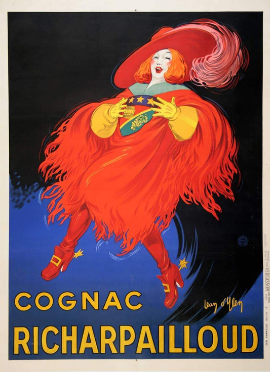Cognac Richardpailloud Original Vintage Poster by Jean Dylen c1930
