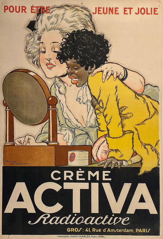 Original Vintage Creme Activa Makeup by Rene Vincent c1925