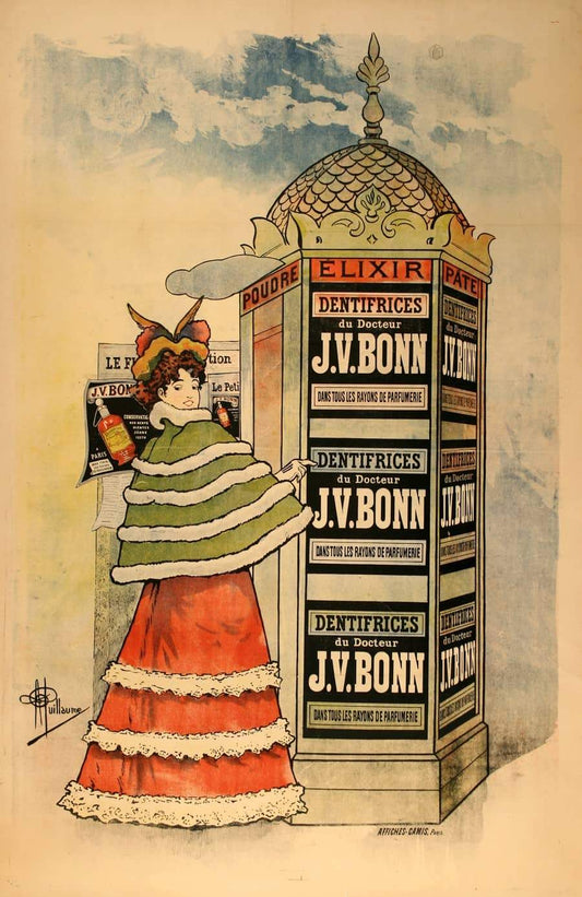 Dentifrice du Docteur Bonn Original 1893 French Poster by Guillaume Toothpaste