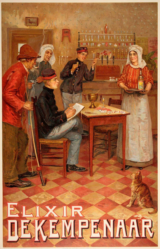 Original Vintage Poster for Elixir de Kempenaar c1905