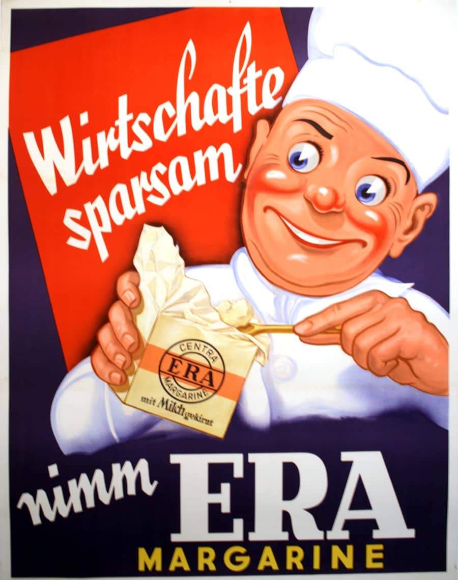 Era Margarine - Original Cooking Poster Circa 1935