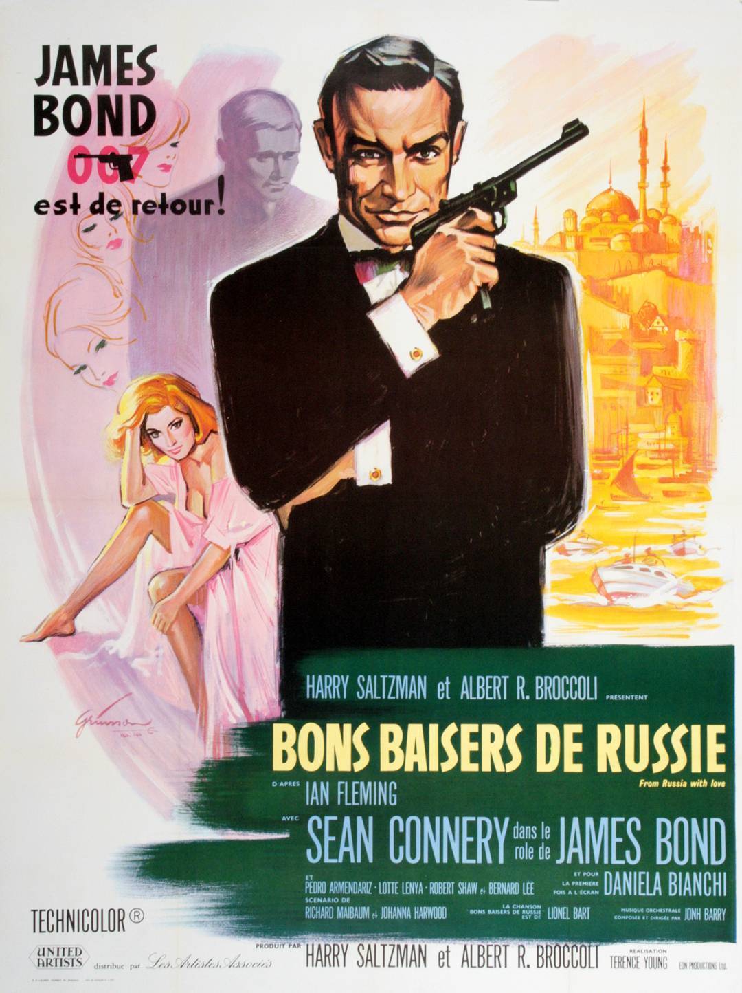 From Russia With Love - James Bond Poster from France 1973 Re Release