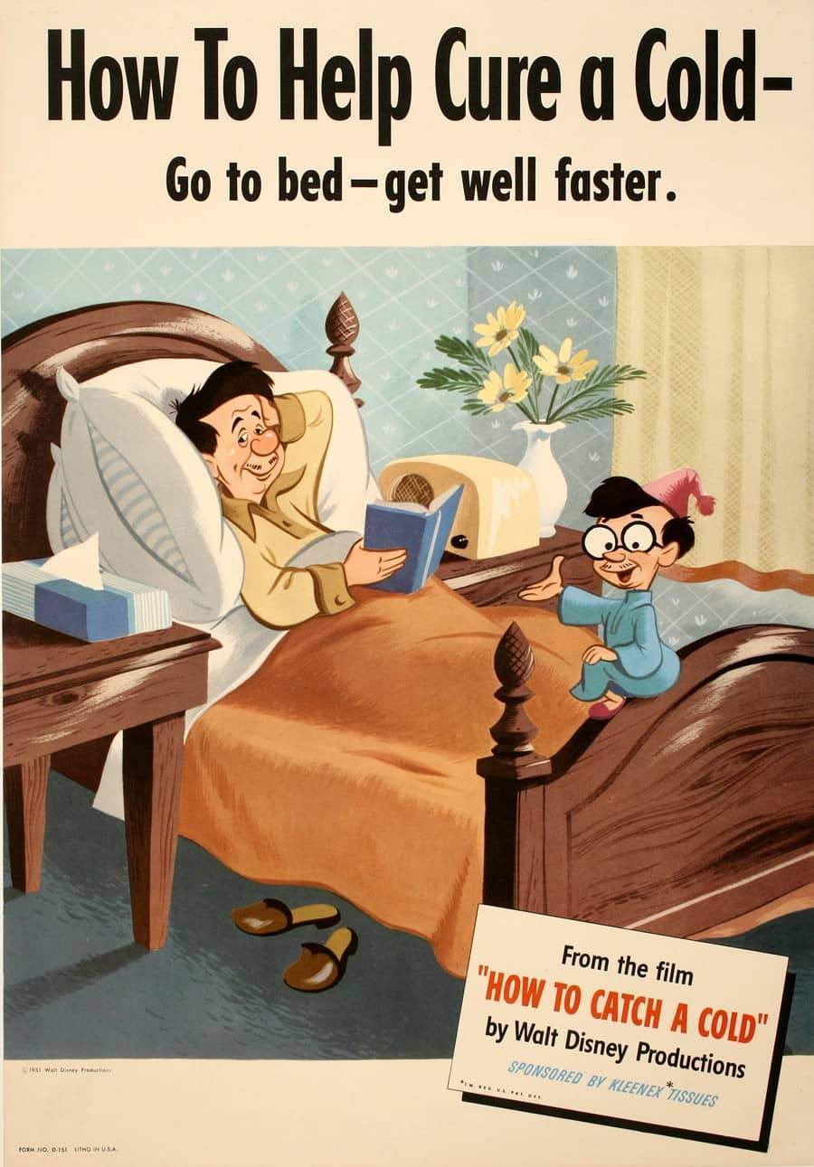 Original Health Poster Designed by The Walt Disney Company