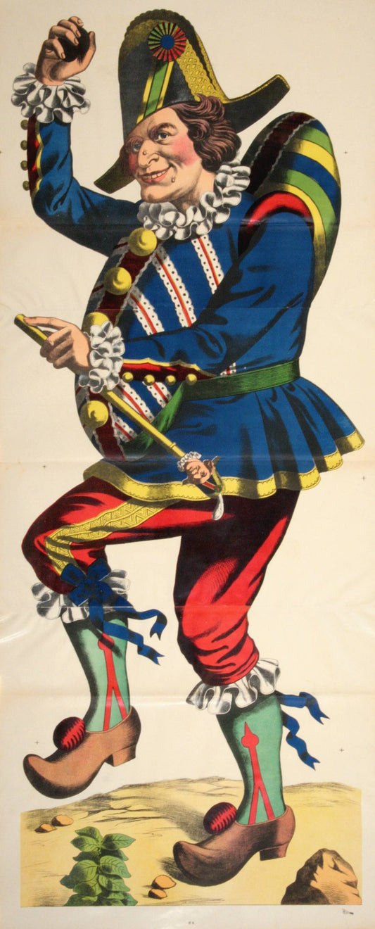 Original C1880 Vintage Poster - Jester Blue Coat- Wissembourg Collection P