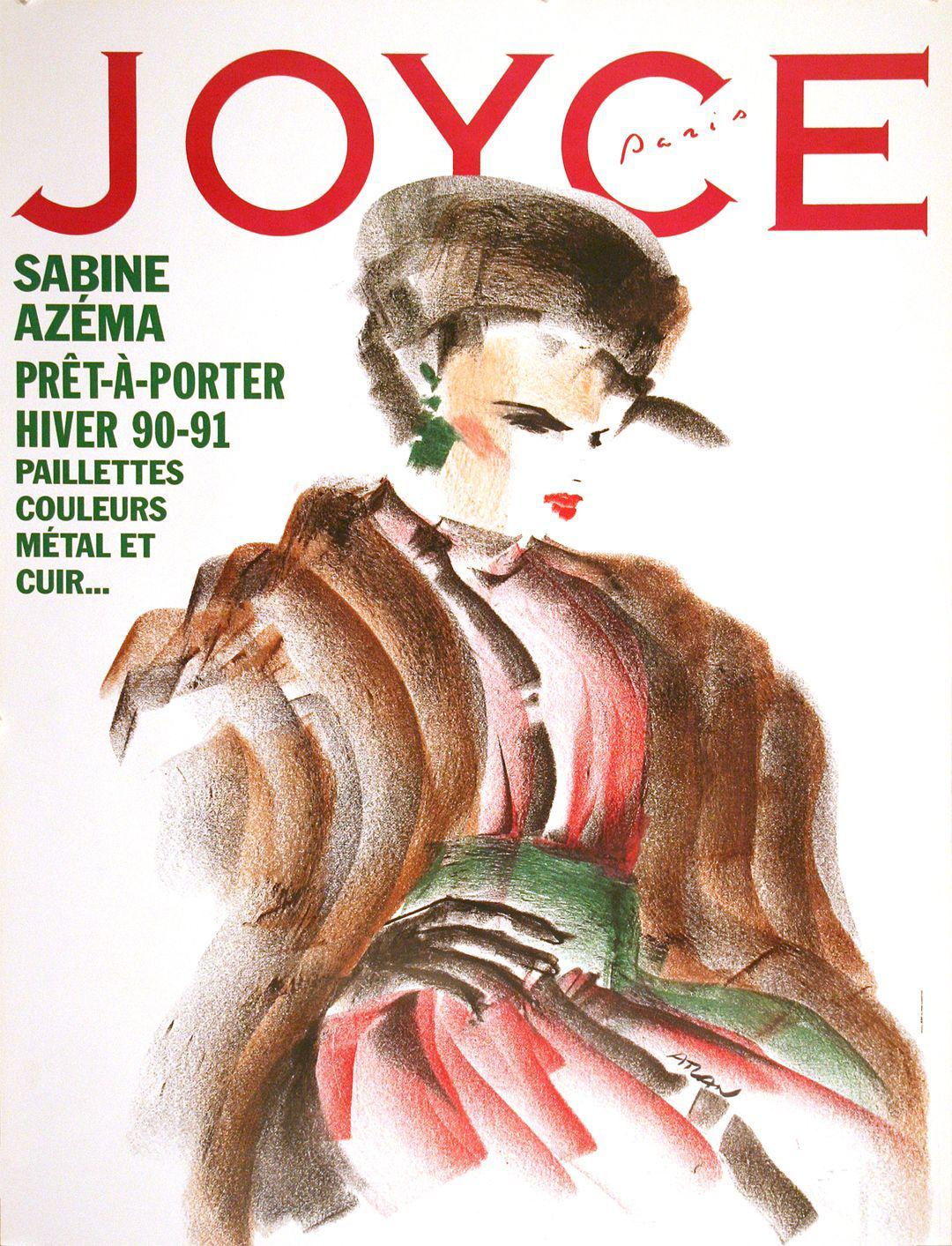 Joyce Original French Fashion Poster by Aslan 1990