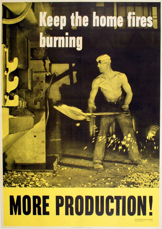 Keep the Home Fires Burning 1942 World War ll Original Poster