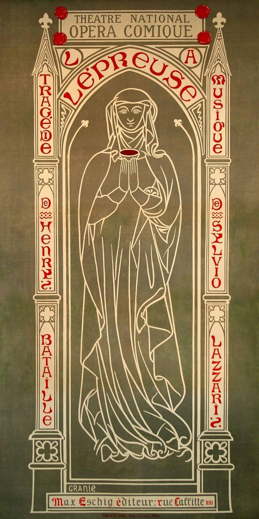 Original French Operetta Poster c1910 - La Lepreuse by Granie