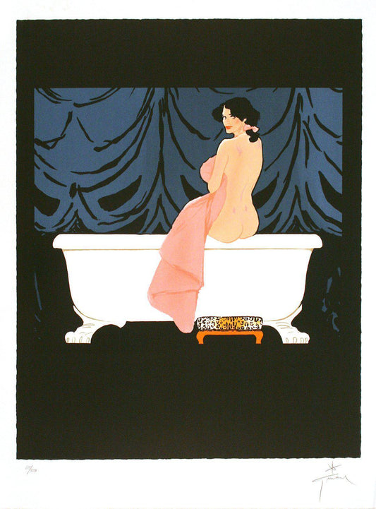 Rene Gruau Hand Signed and Numbered Print c1988 La Revue Balmain