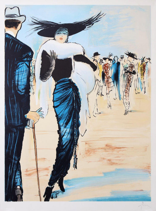 Rene Gruau Hand Signed and Numbered Print - La Revue Balmain 1990