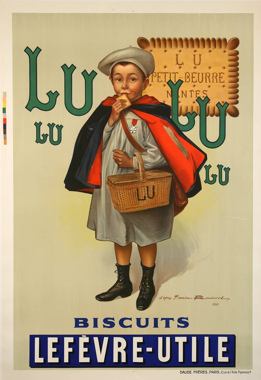 Lulu Biscuit Original Poster for Lefèvre Utile by Firmin Bouissset