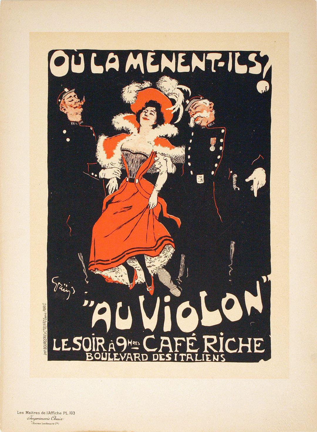 Maitres de L'Affiche Plate 103 Cafe' Riche by Grun Original