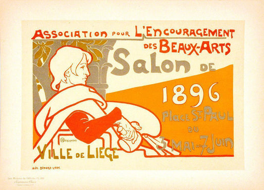 Maitres de L'Affiche Plate 108 Salon de 1896 by Emile Berchmans