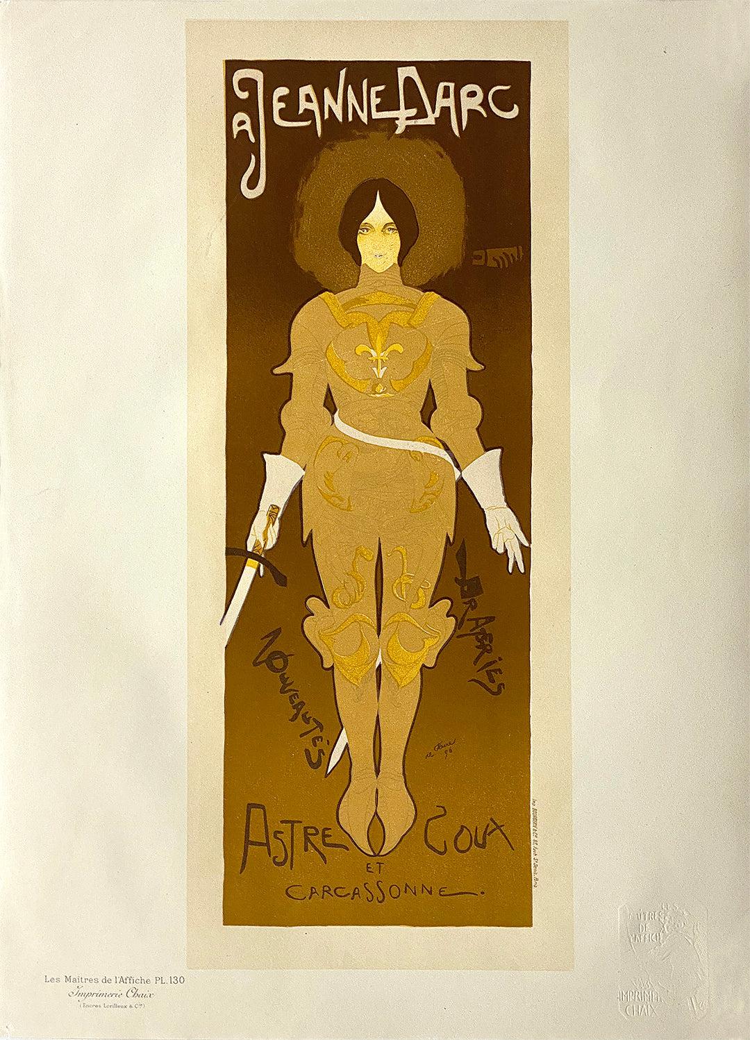 Original Maitres de L'Affiche Poster PL 130 - Jeanne D'Arc by Georges de Feure