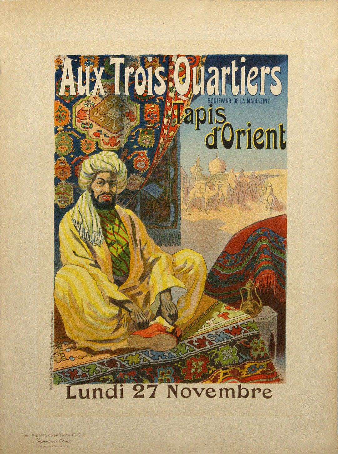 Original Vintage Maitre de l'Affiche Pl 211 Oriental Rugs by Rene Pean 1900