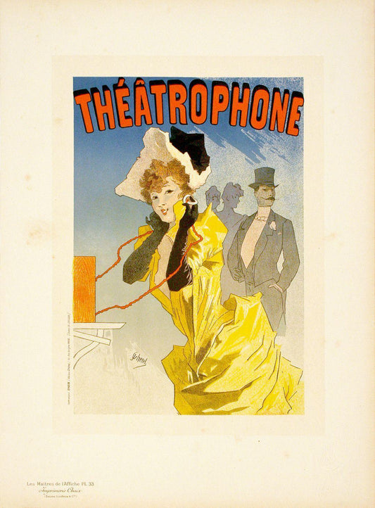 Original Maitres de L'Affiche - PL 33 by Jules Cheret 1895 - Theatrophone