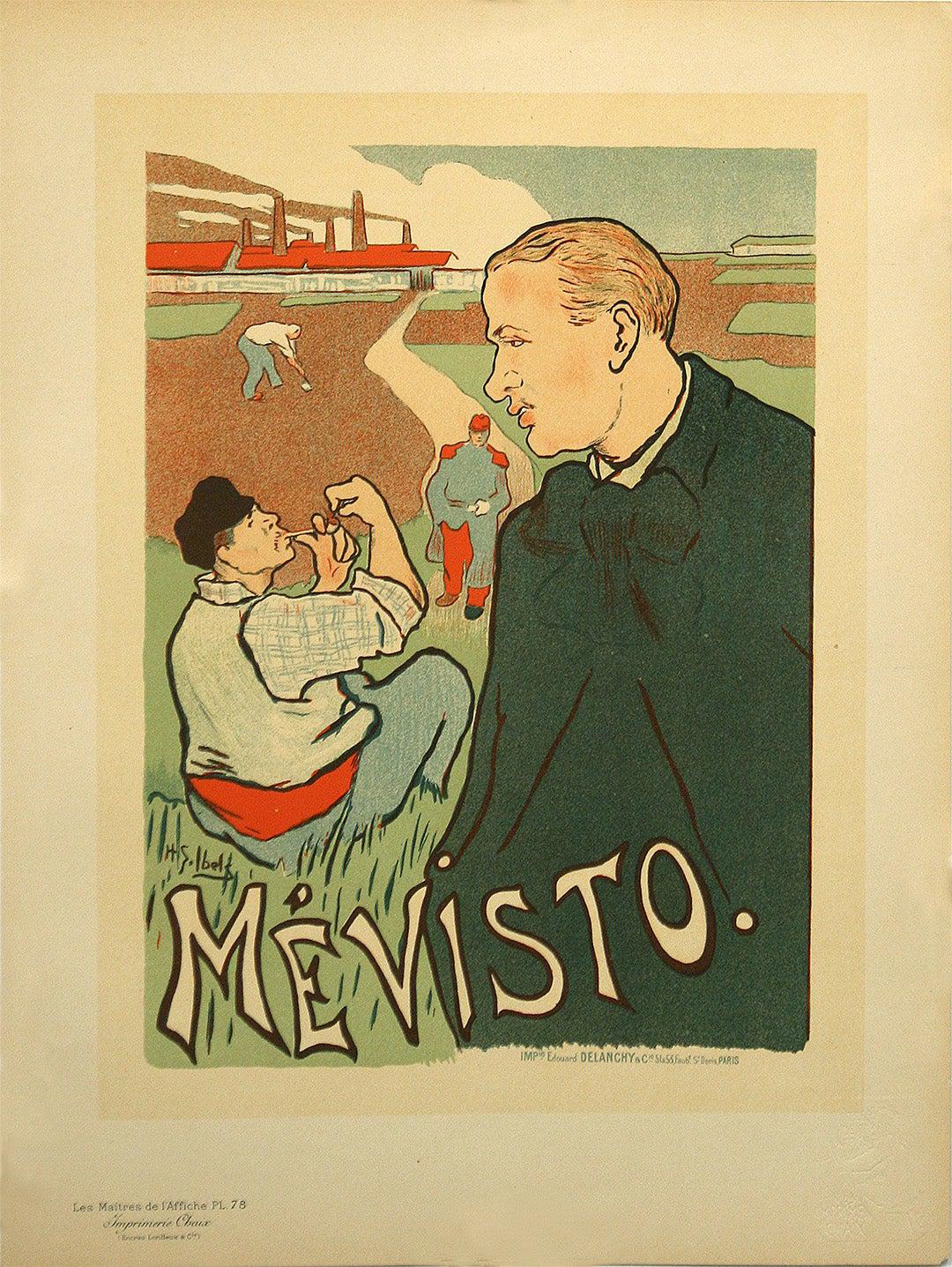 Original Maitre de l'Affiche Pl 78 Mevisto Poster by Henri-Gabriel Ibels 1897