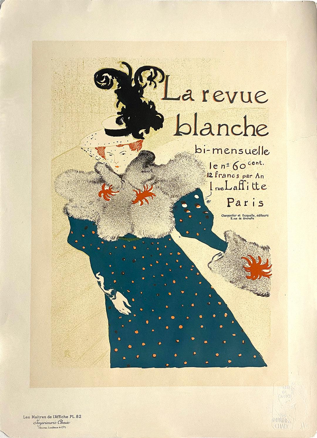 Original Toulouse Lautrec Maitres De L'Affiche - Pl 82 La Revue Blanche 1897