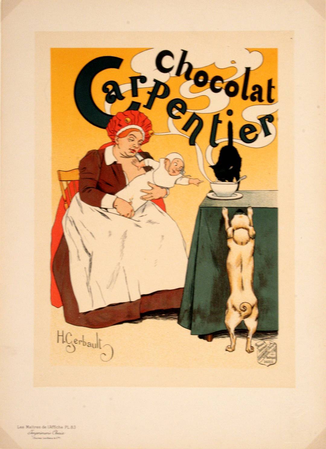 Maitres de L'Affiche Plate 83 Chocolat Carpentier by Henri Gerbault Original